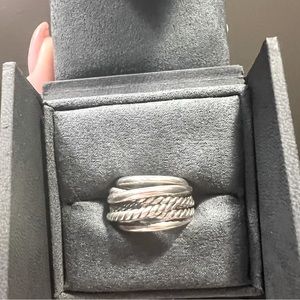 Crossover Ring in Sterling Silver
